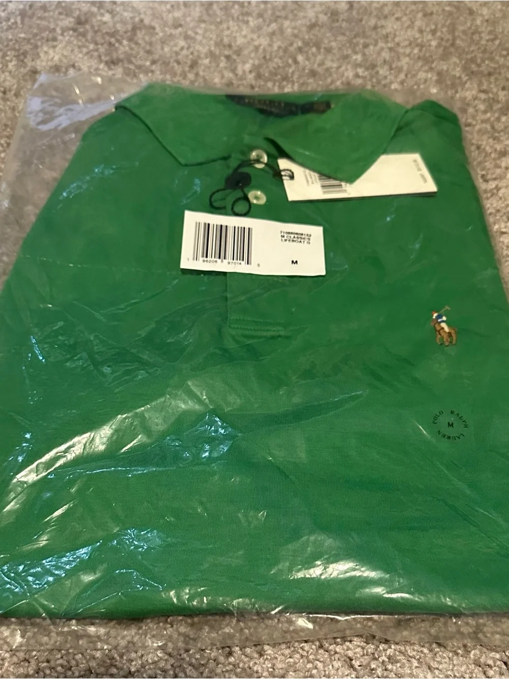 *brand new in bag* Polo by Ralph Lauren Green Men's Classic Short-Sleeve Polo